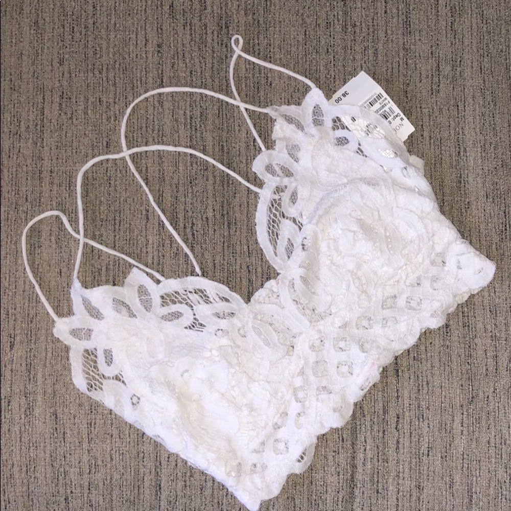 FREE PEOPLE ADELLA LACE BRALETTE M - Picture 1 of 5